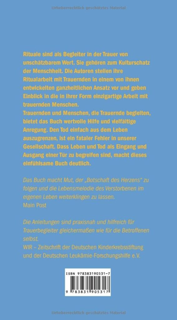 rituale in der Trauer Rückseite